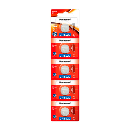10 Baterias CR1620 Panasonic (02 cartelas)