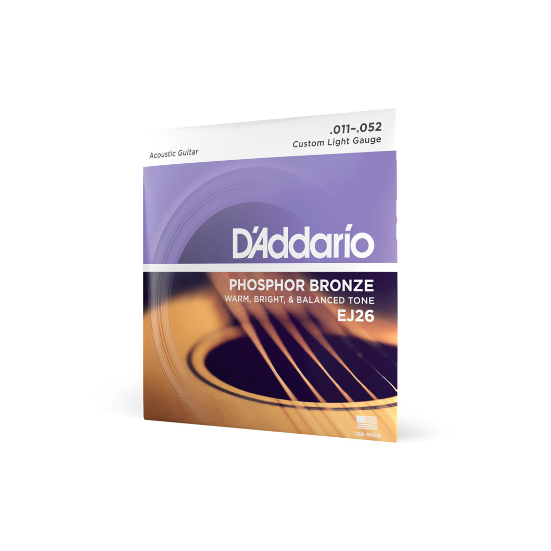 Cordas Para Violão Aço D Addario Phosphor Bronze Ej26 .011-.052 [F108]