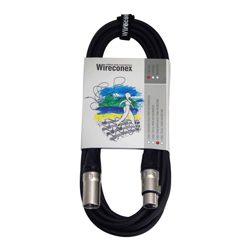 Cabo De Microfone Pro Balanceado Emborrachado Mpbe-03 3 Metros Wireconex [F108]