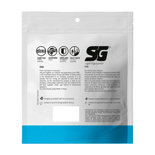Encordoamento P/guitarra 009 Sg Extra Leve - Grátis: 1ª(mi) Extra + 1 Palheta [F108]