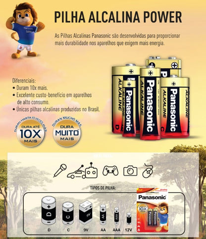20 Baterias Alcalinas 9v Panasonic