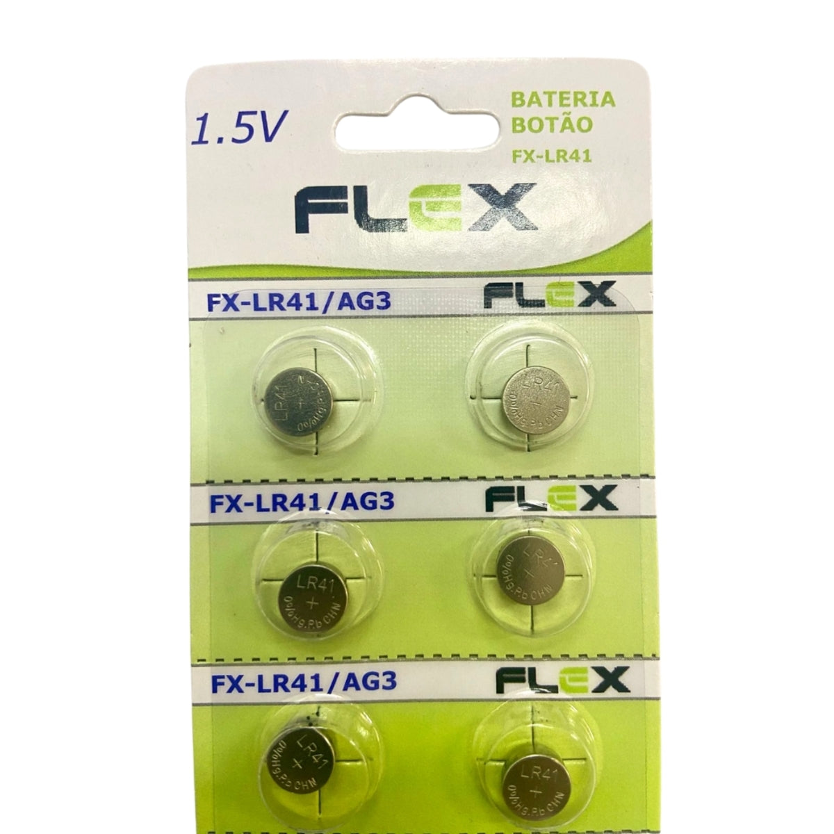 Bateria Botão Lr41 Cartela Com 14 Unidades Flex [F108]