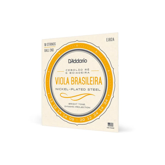 Cordas Para Viola Brasileira Ré D Addario Ej82 [F108]