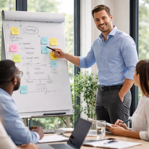 Bloco Flip Chart 88x64 50 Fls Ideal Para Reunião Empresarial