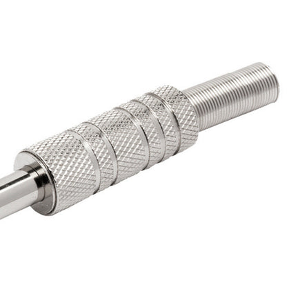 Conector P10 Macho Linha Stereo Niquel Com Mola Storm 50 Unidades [F108]