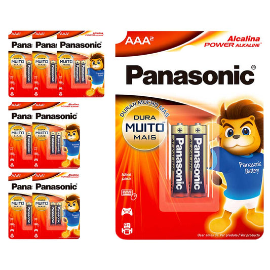 16 Pilhas Alcalinas Aaa Panasonic (8 Cart)