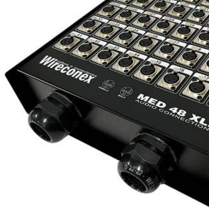 Painel 48 Furos Xlr Com Conectores 2 Saídas Wireconex [F108]