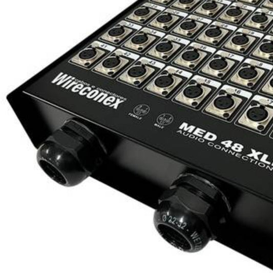 Painel 48 Furos Xlr Com Conectores 2 Saídas Wireconex [F108]