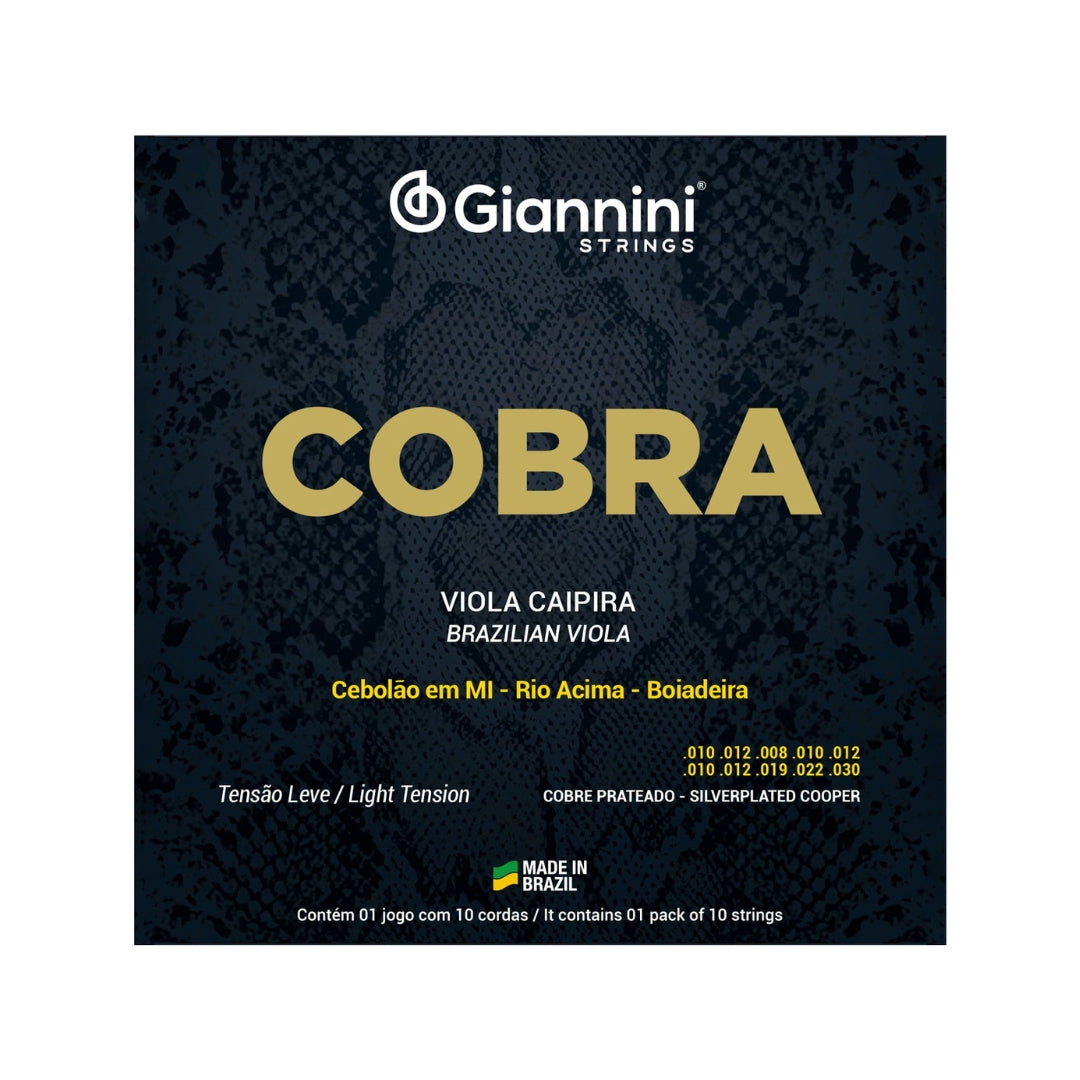 Encordoamento Viola Giannini Cobre Prateado Leve Gesvl [F108]