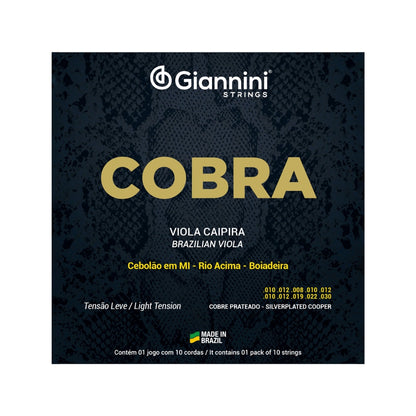Encordoamento Viola Giannini Cobre Prateado Leve Gesvl [F108]