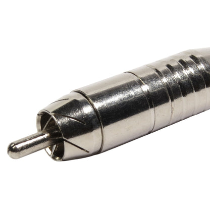 Conector Linha Rca Macho Niquel Com Mola Storm 10 Unidades [F108]