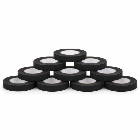 FITA ADESIVA CREPE INDUSTRIAL PRETA  18MM X 50M