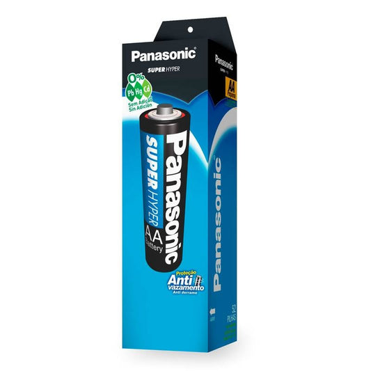 Pilha Comum Aa Pequena Panasonic Tubo Com 52 Unidades Um-3sh936 [F108]