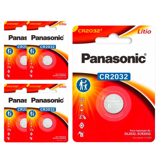 5 Baterias Cr2032 Panasonic