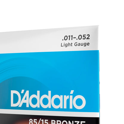 Cordas Para Violão Aço D Addario Bronze 85/15 Ez910-b .011-.052 Com Corda Extra Pl011 [F108]