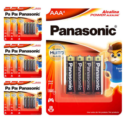 40 Pilhas Alcalinas Aaa Panasonic (10 Cart)