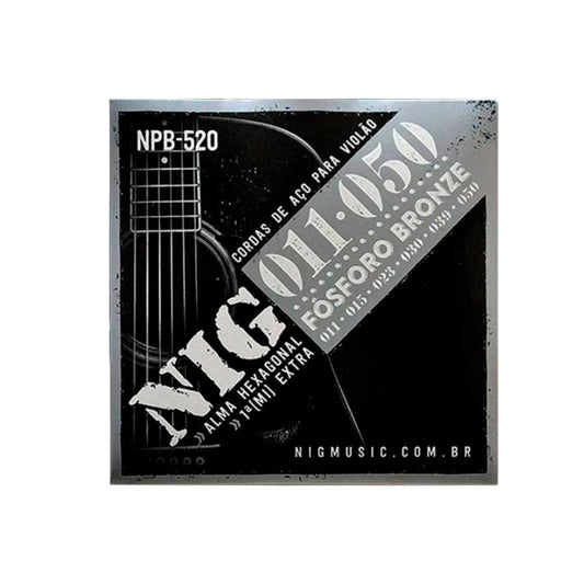 Encordoamento Violão Aço Fósforo Bronze 011"-050" Npb520 Nig [F108]