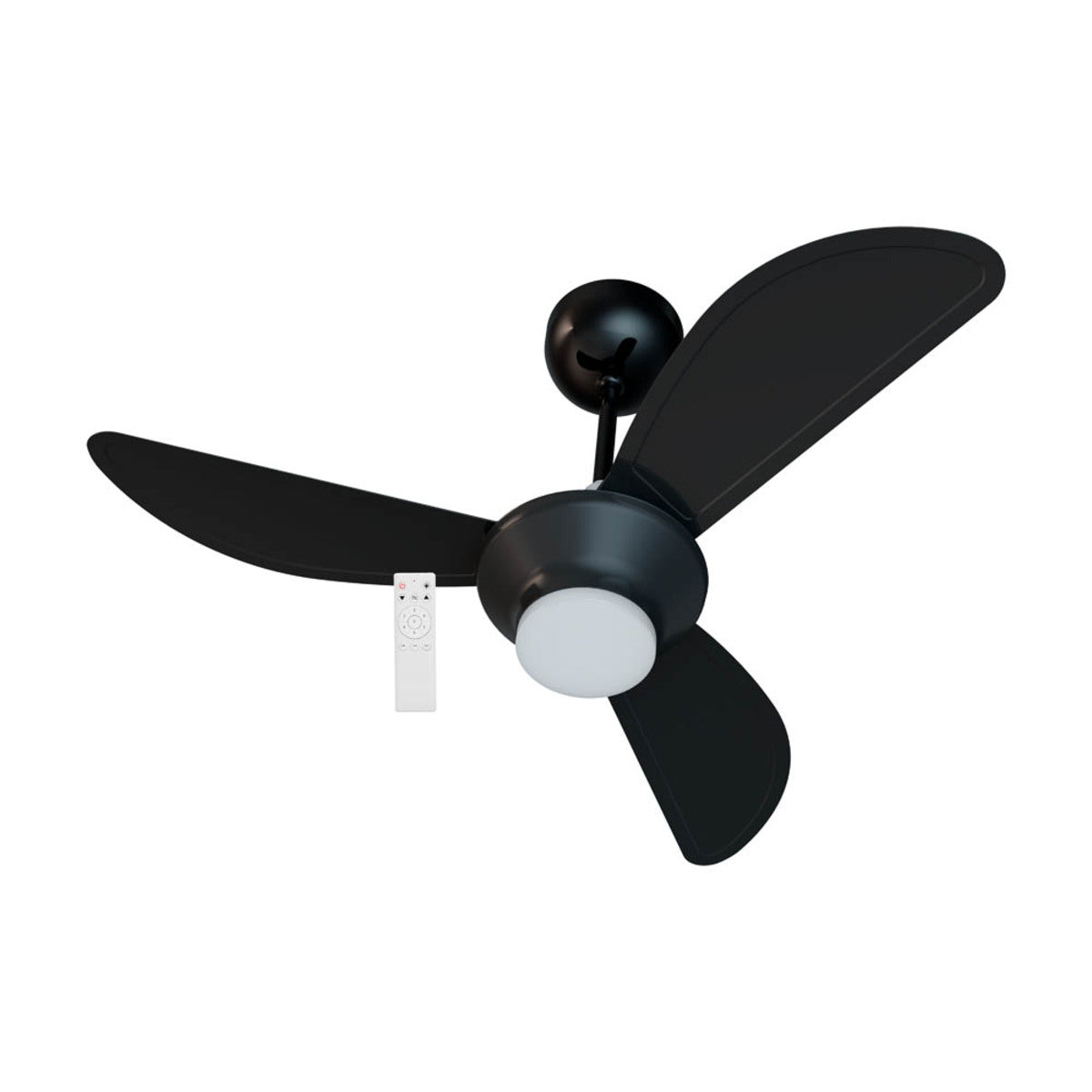 Ventilador De Teto Mistral Led 18w 3p Bivolt Preto Ventisol [F108]