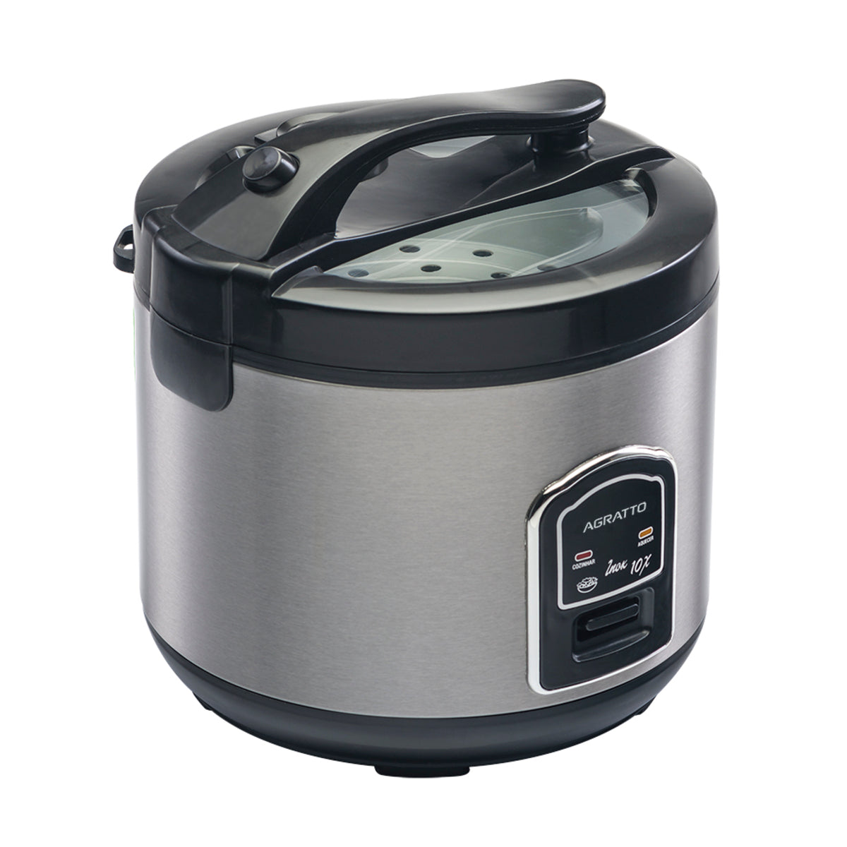 Panela De Arroz Inox Com Visor Pai10x 127v  Agratto [F108]