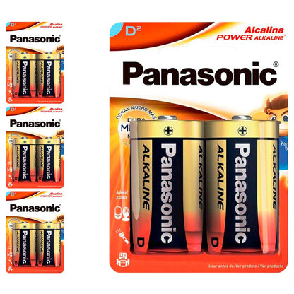 8 Pilhas Alcalinas D Panasonic (4  Cart)