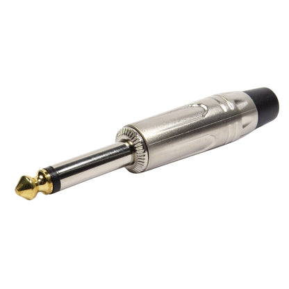 Conector P10 Macho Linha Mono Metal Ponta Gold Storm 10 Unidades [F108]