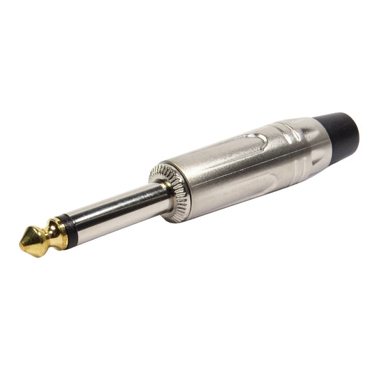 Conector P10 Macho Linha Mono Metal Ponta Gold Storm 10 Unidades [F108]