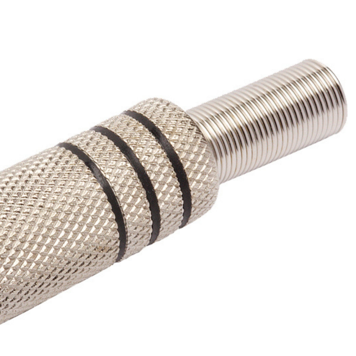 Conector Linha Rca Macho Metal Niquel Preto Storm 10 Unidades [F108]