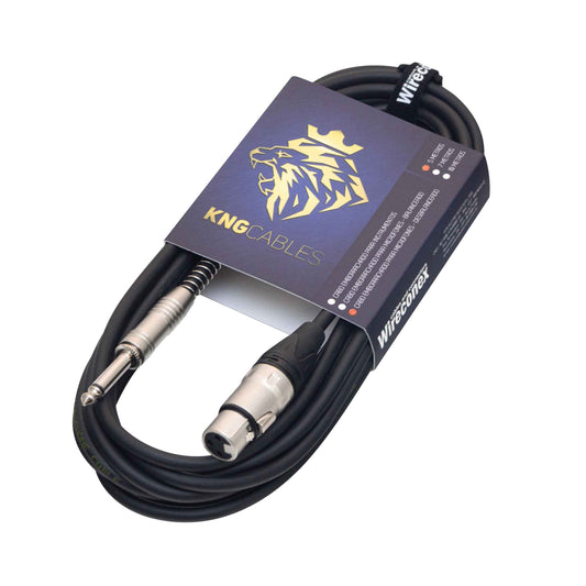 Cabo Para Microfone Desbalanceado Xlr P10 5 Metros Mcd-05 Kng Wireconex [F108]