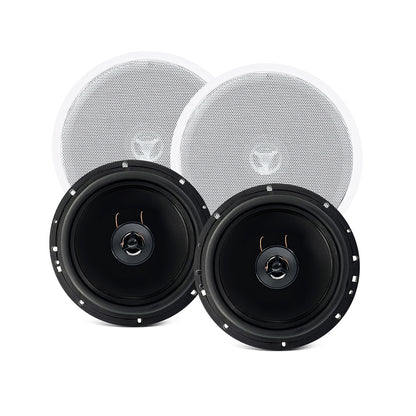 Kit Arandela Coaxial 6p 70w 8r Redonda Br Leson [F108]