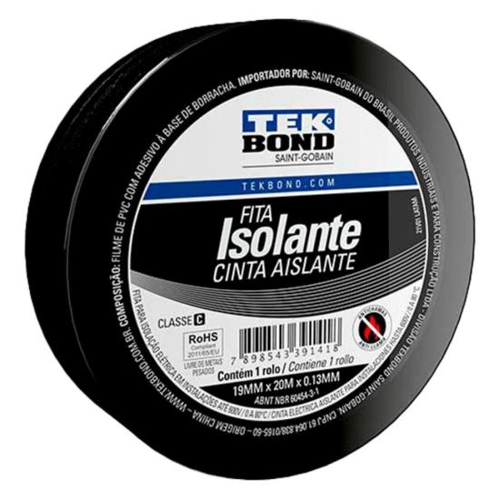 Fita Isolante Uso Geral 19mmx20m Tekbond - PCT / 10 [F002]