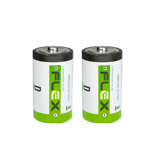 Pilha Alcalina D Flex C/2 Unidades Fx-dk2 [F108]