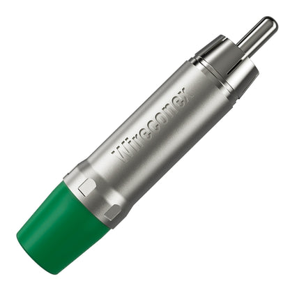 Plug Rca Macho Nickel Verde 10 Un Wireconex [F108]