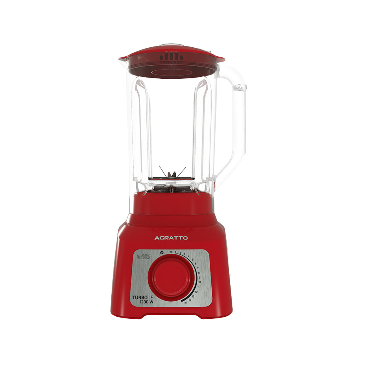Liquidificador Turbo 15 Vermelho 3,2l  127v  1200w Agratto [F108]