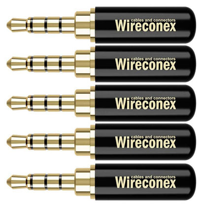 Kit 05 Conectores P2 Trrs Linha Wc 2314 Wireconex [F108]