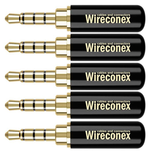 Kit 05 Conectores P2 Trrs Linha Wc 2314 Wireconex [F108]