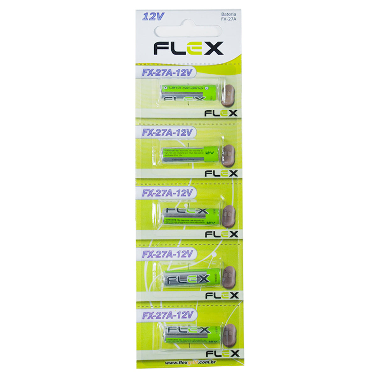 Bateria 27a Cartela Com 5 Unidades Flex [F108]