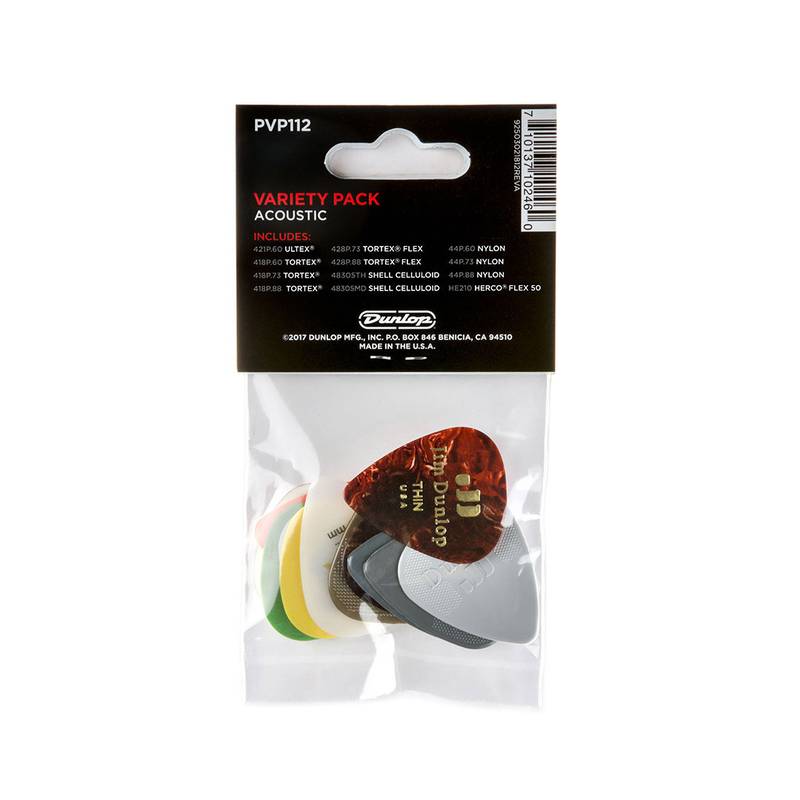 Palheta Variety Pack Sortidas Pct C/12 Pvp112 Dunlop (1393) [F108]