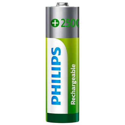 4 Pilhas Recarregaveis Aa Philips [F108]