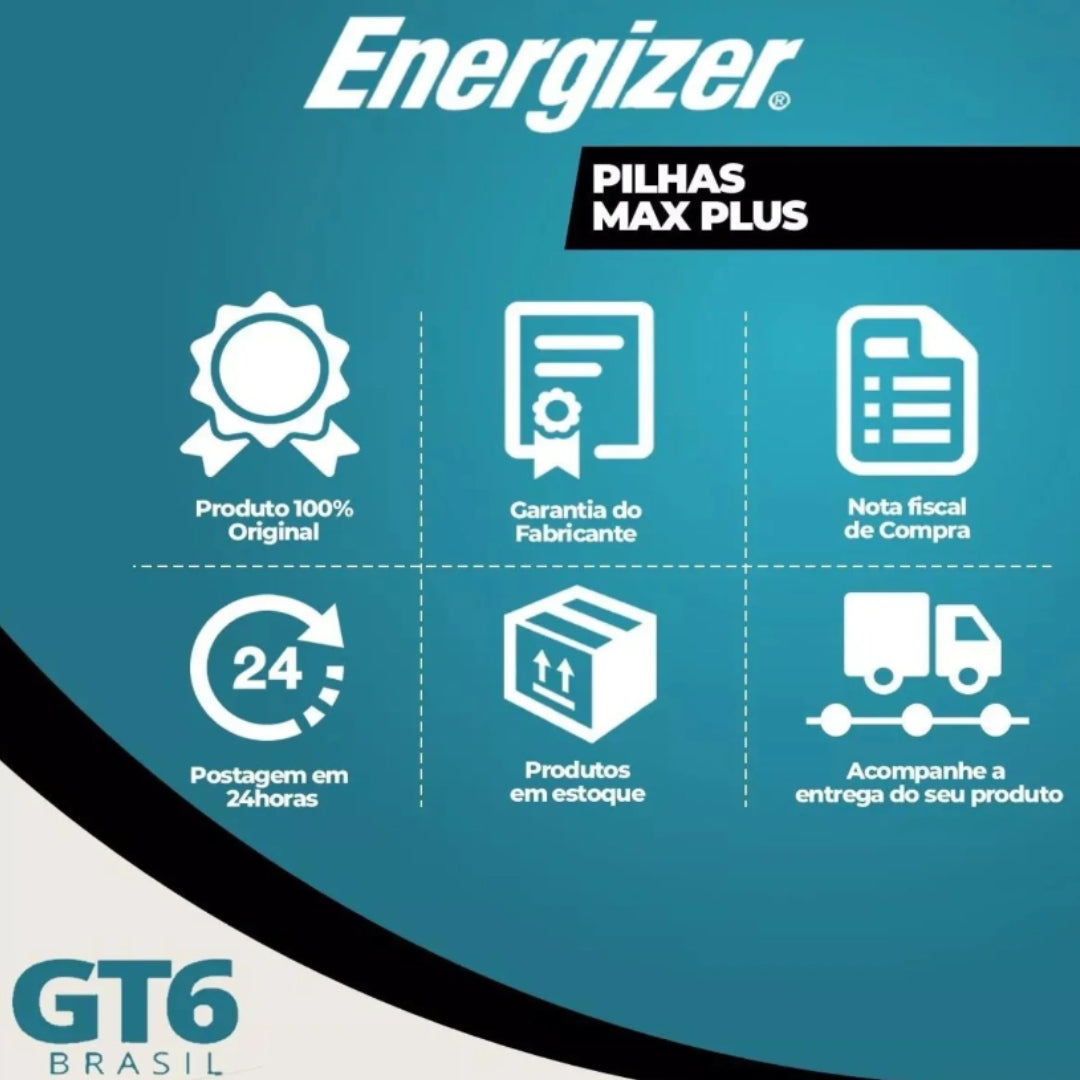 Pilha Alcalina M.plus Aaa2 Cart 2 Energizer [F108]