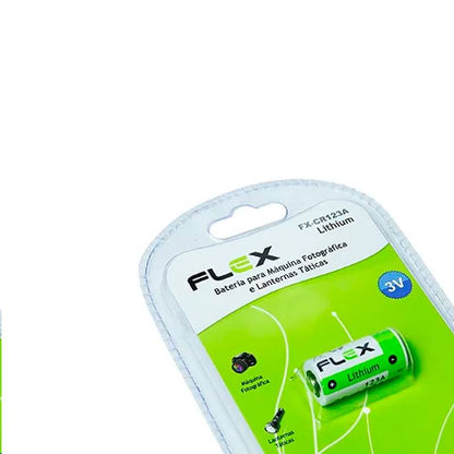 Bateria Cr123a Lítio 3v Unidade Flex [F108]