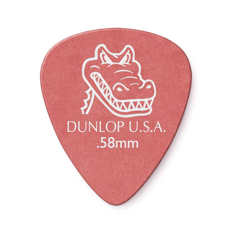 Palheta Gator Grip 0,58mm Pct C/6 417r.58 Dunlop (1811) [F108]