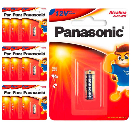 10 Baterias Alcalinas 12v Panasonic Lrv08-1b