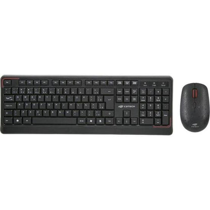 Kit Teclado e Mouse Sem Fio C3Tech W70BK Preto [F002]