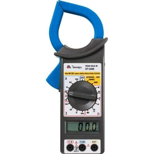 Alicate Amperímetro Digital Minipa ET-3200 Azul/Preto [F002]