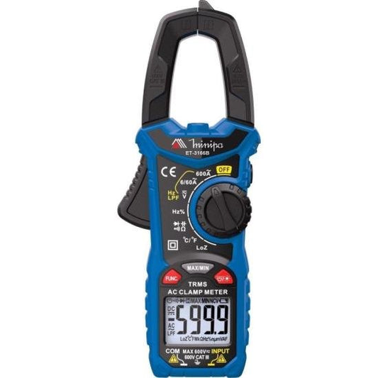 Alicate Amperímetro Minipa ET-3166B Azul/Preto [F002]