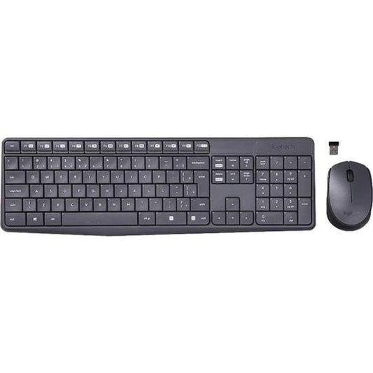 Kit Teclado e Mouse sem Fio MK235 Preto LOGITECH [F002]