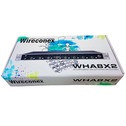 Amplificador De Fones De Ouvido  8 Canais Estereos Wha8x2 Wireconex [F108]