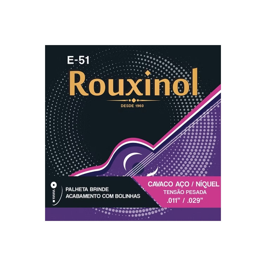 Encordoamento Cavaquinho E-51 Elétrico Acústico Rouxinol [F108]