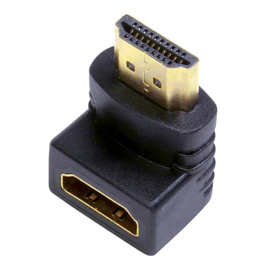 Adaptador Hdmi Macho Para Hdmi Fêmea Gold 90 Graus Storm [F108]