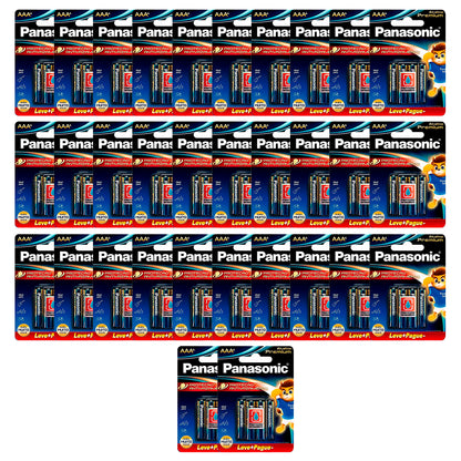 192 Pilhas Alcalinas Premium AAA Panasonic (32 Cartelas C/6 Un)